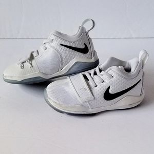 Nike Paul George White/Black shoes sz 7C Toddler